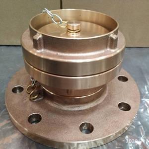 Gunmetal Bronze Storz Coupling Connection With Flange And Cap Gunmetal Bronze Storz Coupling Connection With Flange And Cap